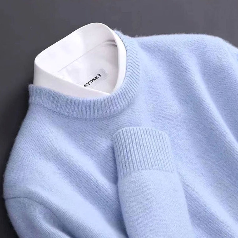 Men's Classic Crew-Neck Knitted Sweater