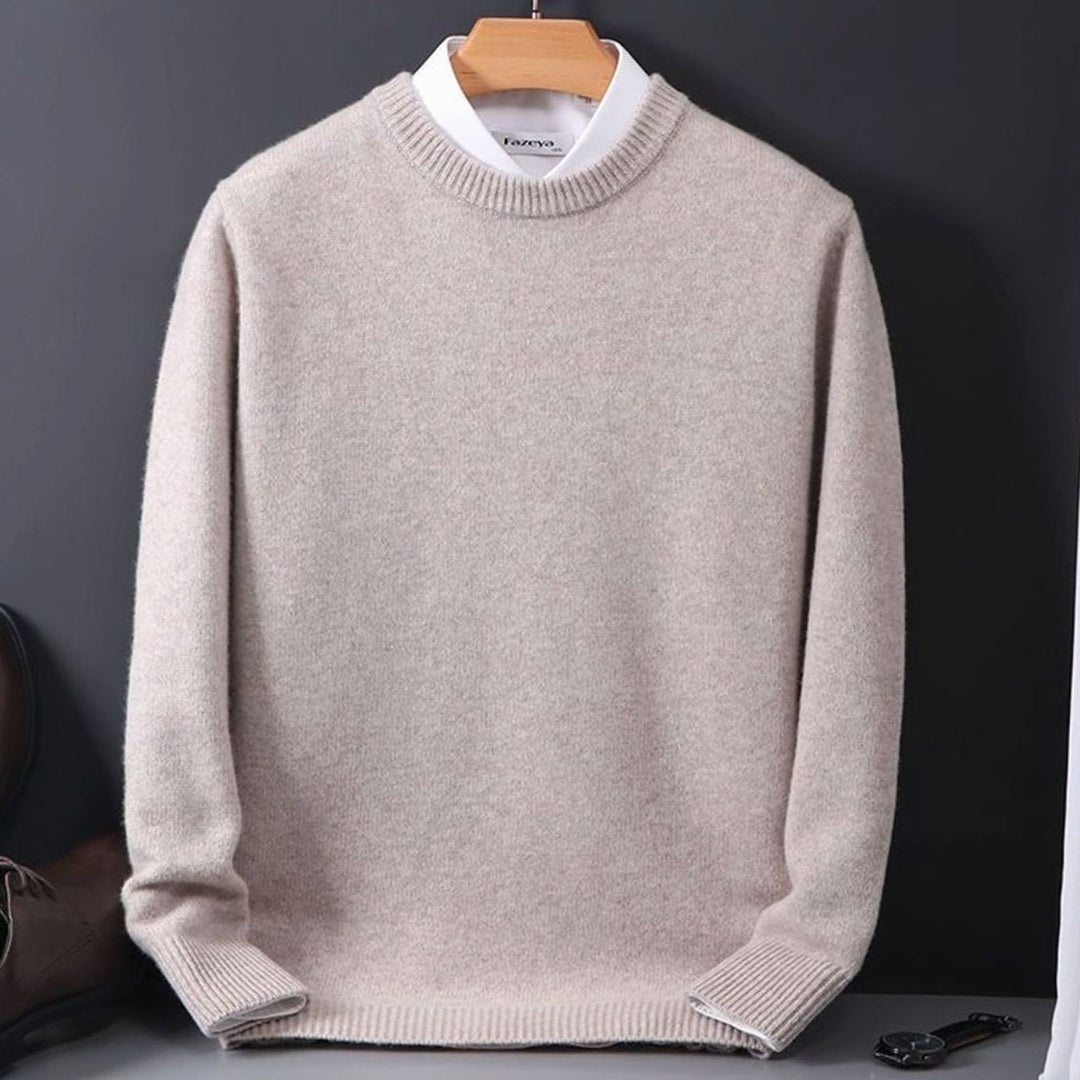 Men's Classic Crew-Neck Knitted Sweater