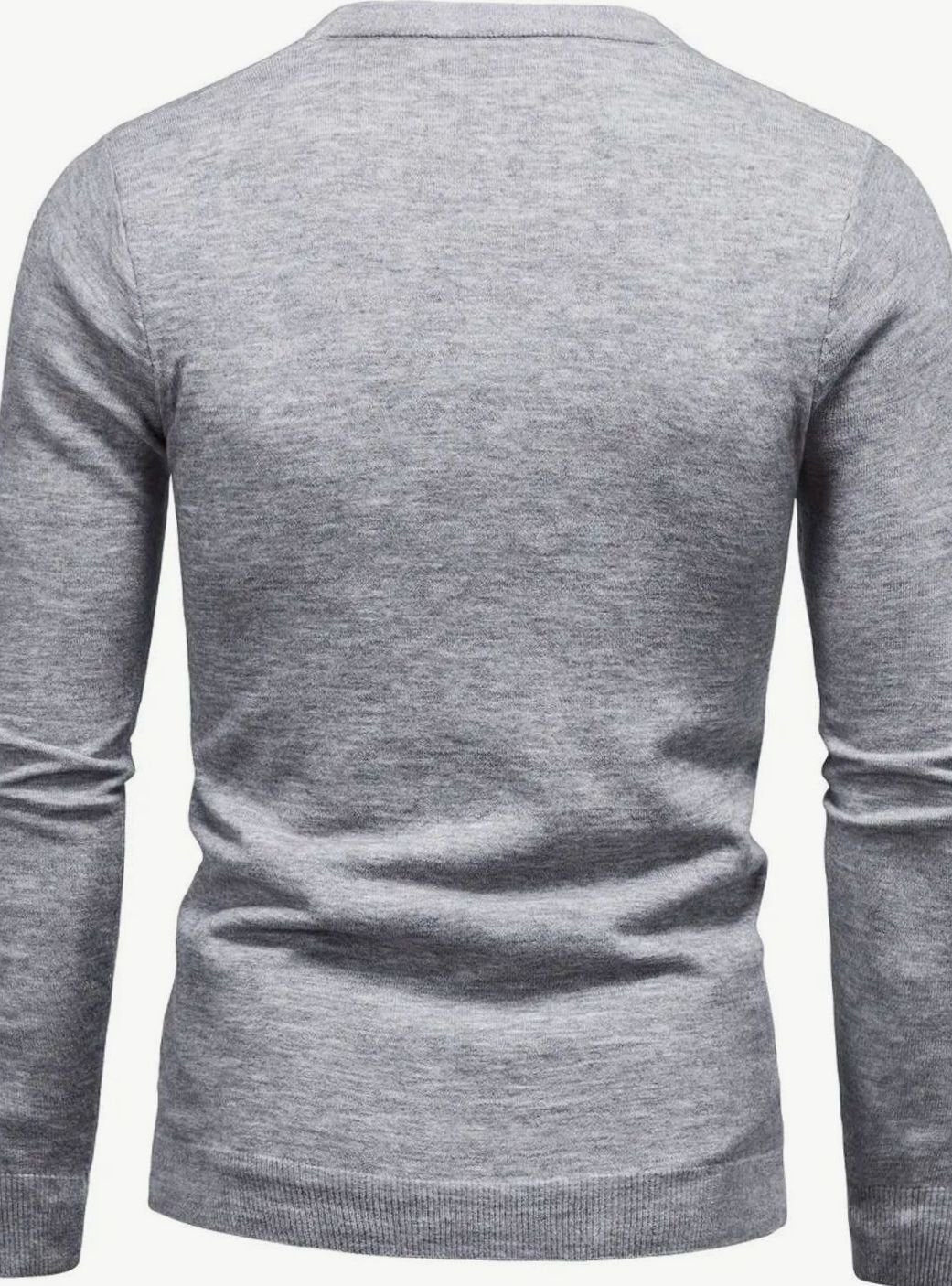 Men's Classic Crew-Neck Slim-Fit Knitted Sweater