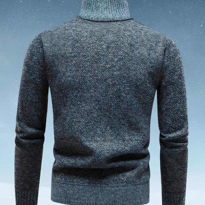 Men's Diamond-Knit Crew Neck Knitted Sweater