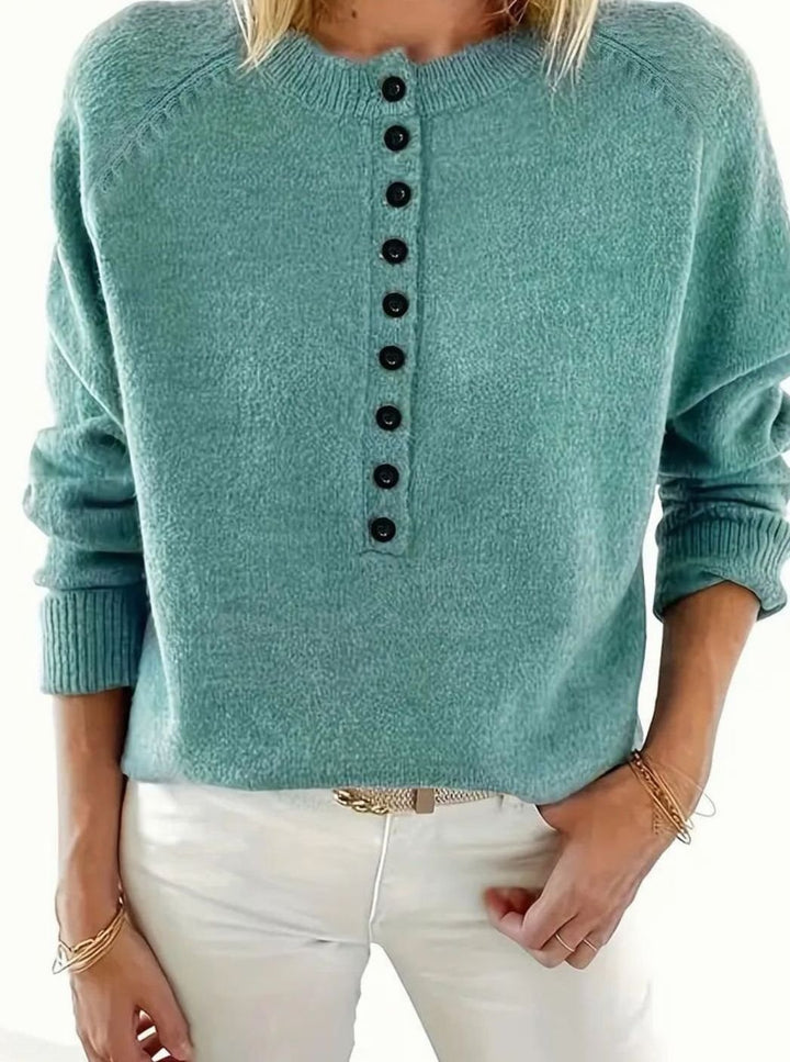 Men's Half-Button Collar Knitted Jumper