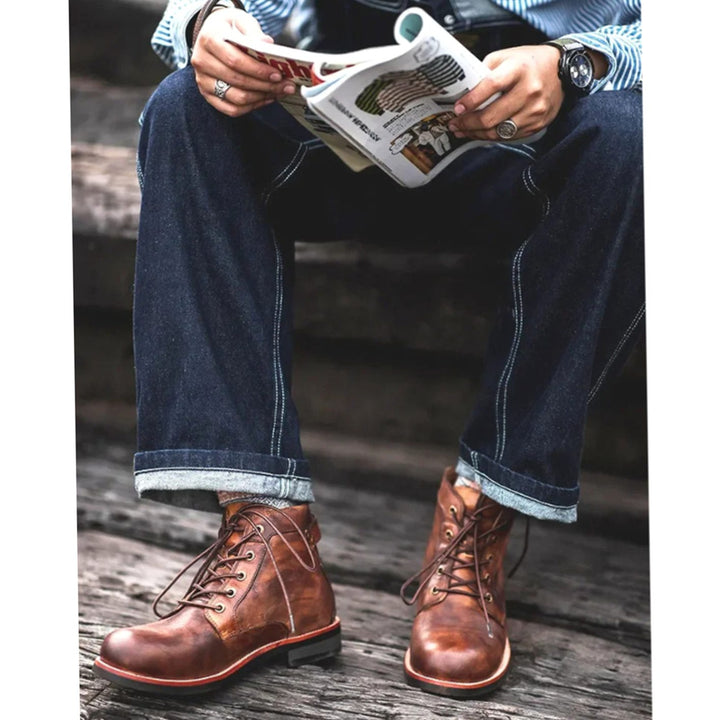 Men's Lace-Up Ankle Boots Casual Urban Everyday