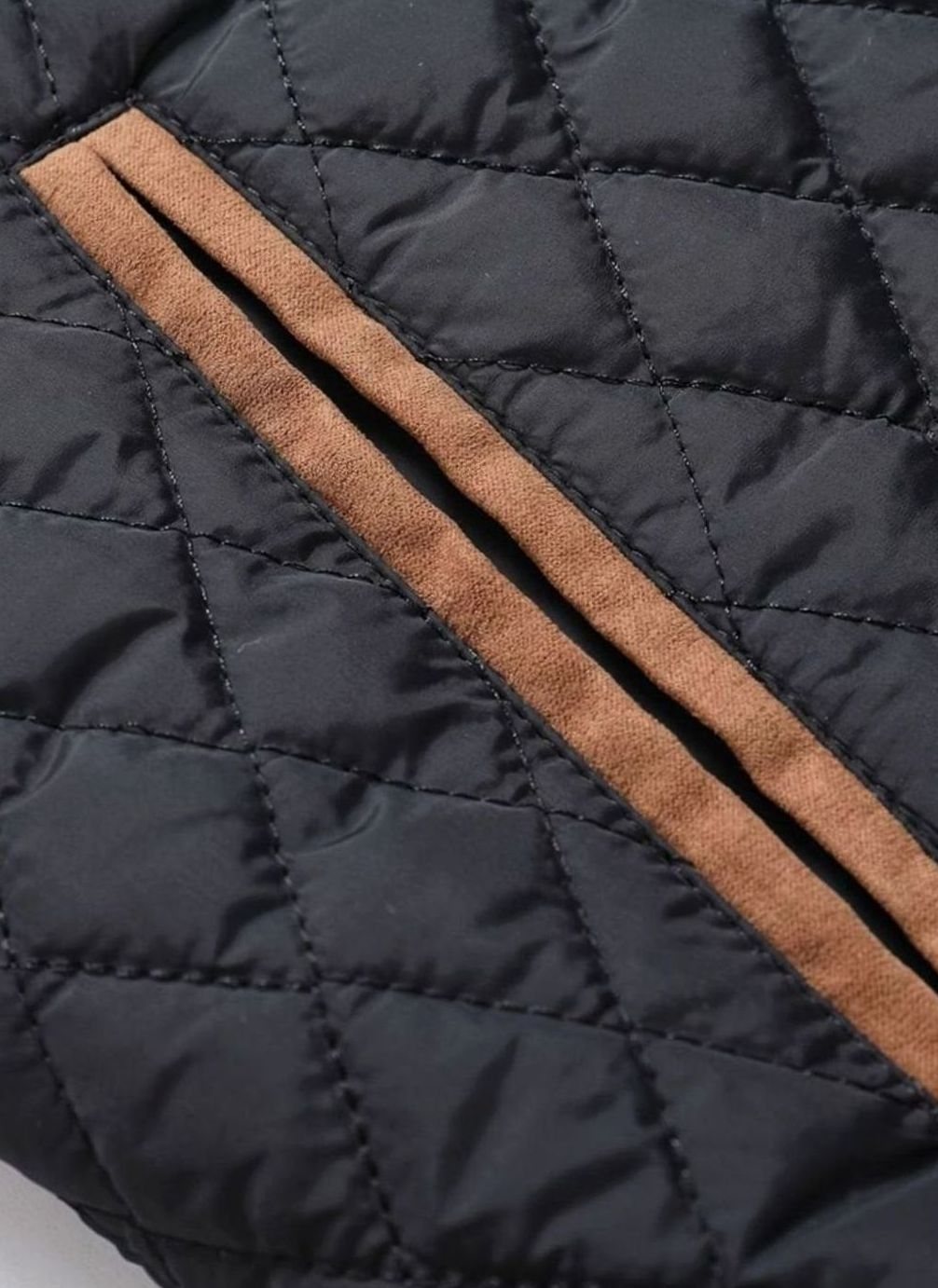 Men's Lightweight Quilted Stand-Collar Zip-Up Jacket