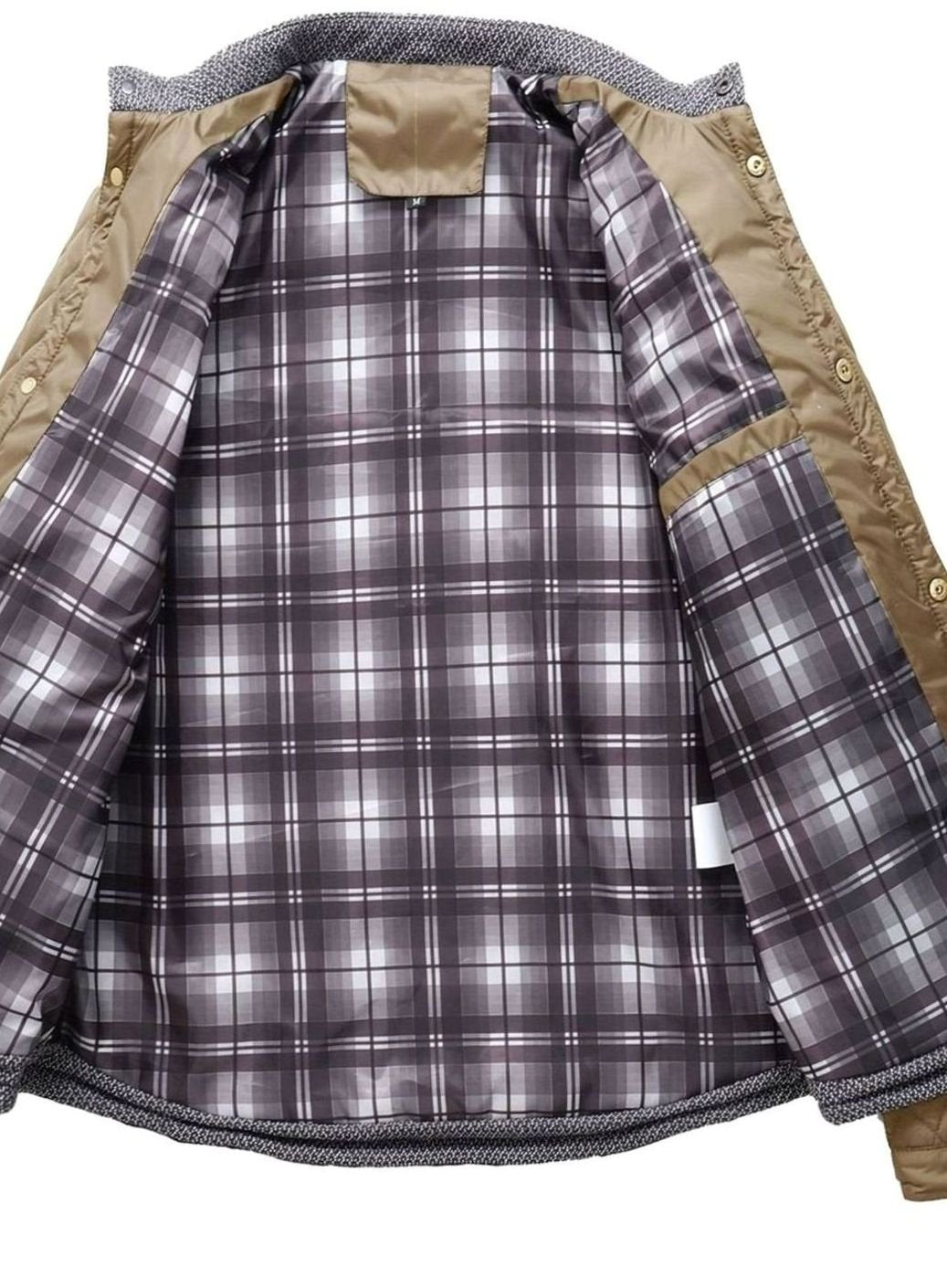 Men's Lightweight Quilted Stand-Collar Zip-Up Jacket