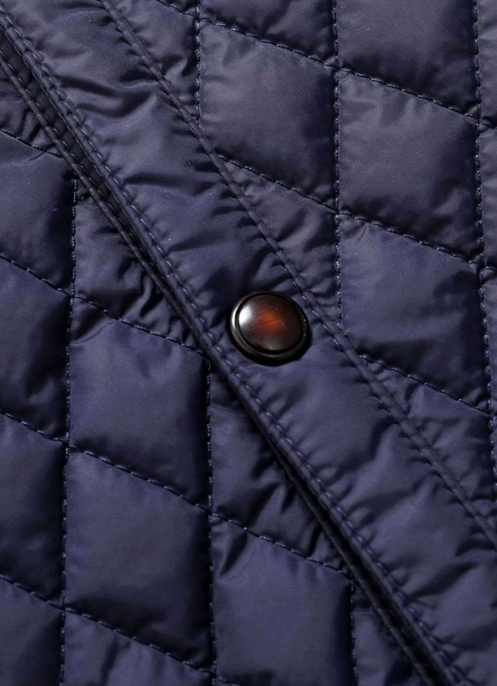 Men's Lightweight Quilted Stand-Collar Zip-Up Jacket