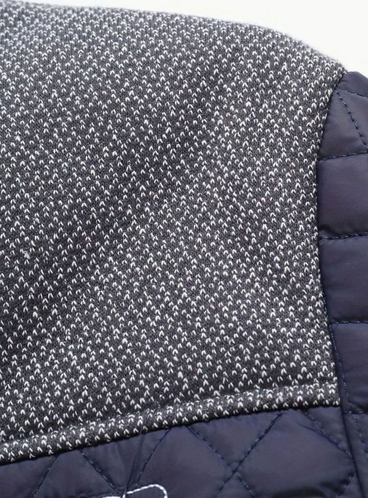Men's Lightweight Quilted Stand-Collar Zip-Up Jacket