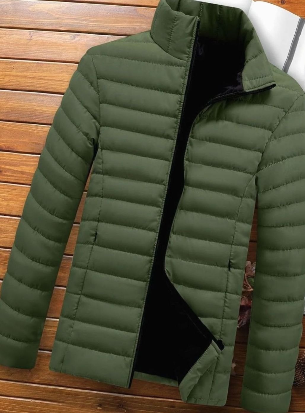 Men's Lightweight Quilted Zip-Up Puffer Jacket
