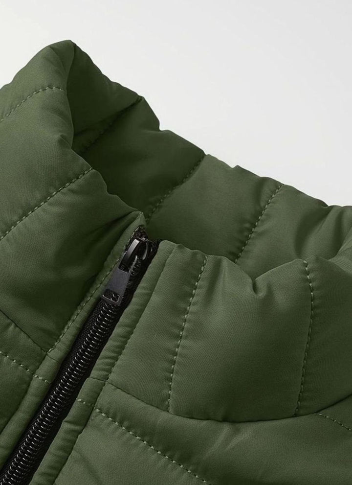 Men's Lightweight Quilted Zip-Up Puffer Jacket