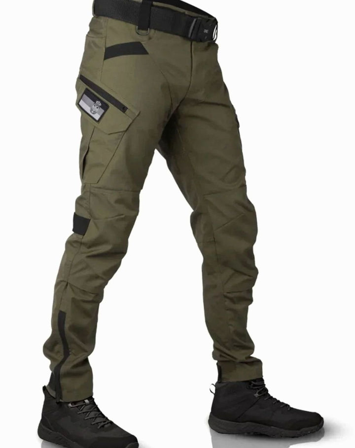 Men's Multi-Pocket Tactical Cargo Trousers Outdoor Combat Pants - Green