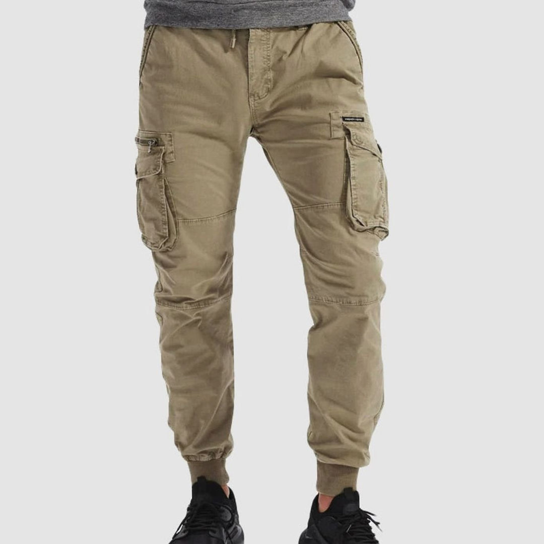 Men's Relaxed-Fit Elasticated Cargo Jogger Trousers