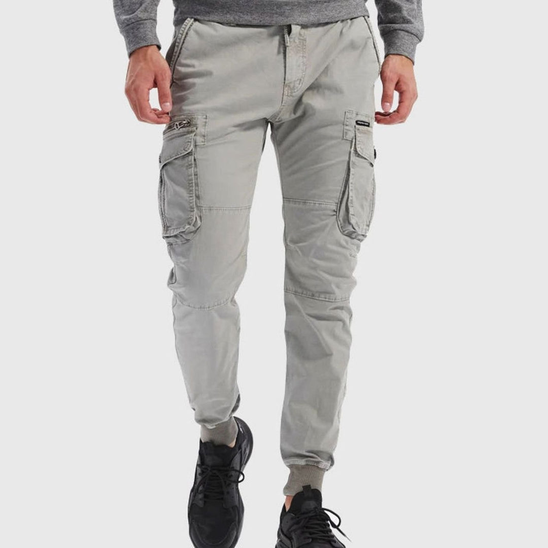 Men's Relaxed-Fit Elasticated Cargo Jogger Trousers