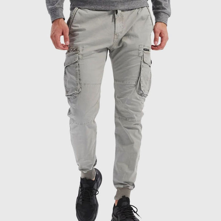 Men's Relaxed-Fit Elasticated Cargo Jogger Trousers
