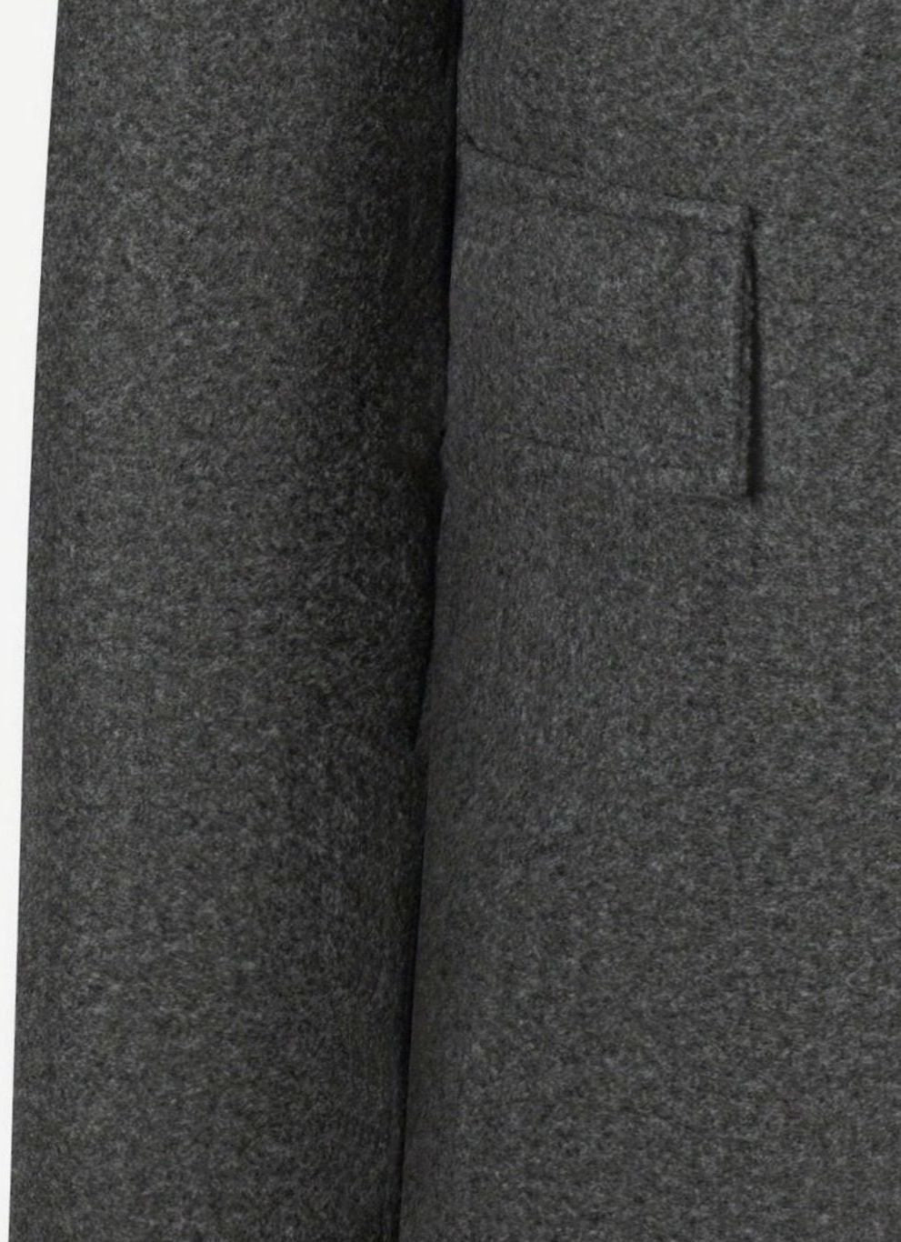 Men's Single-Breasted Tailored Wool Overcoat