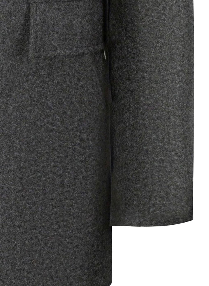Men's Single-Breasted Tailored Wool Overcoat
