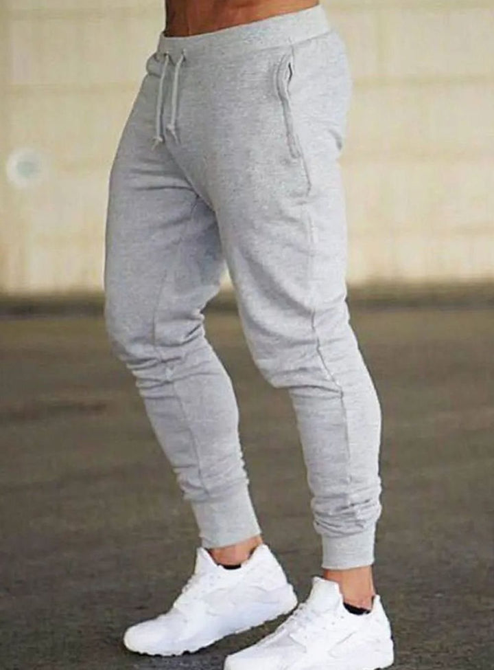 Men's Slim-Fit Drawstring Jogger Sweatpants - Grey