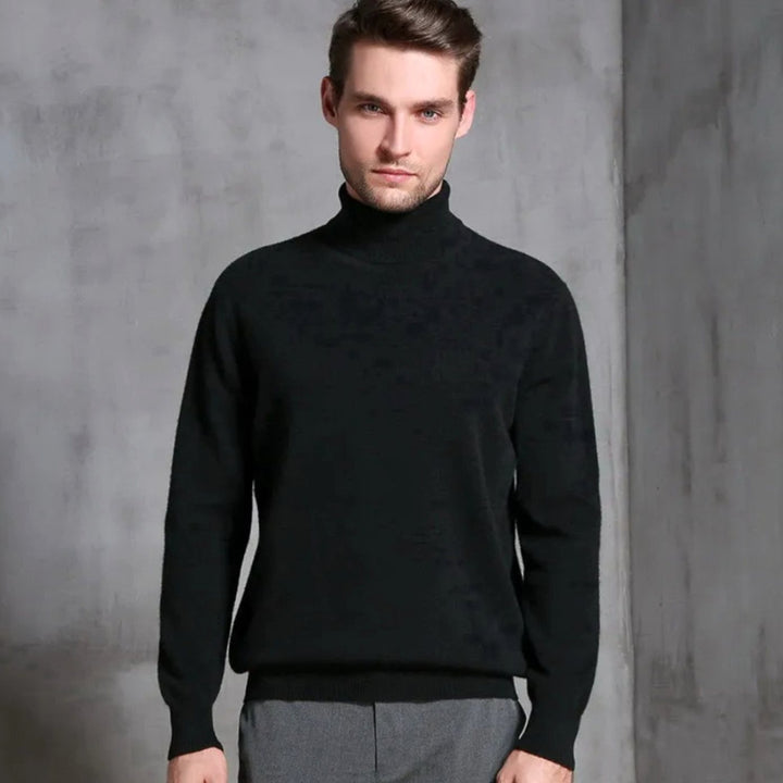 Men's Slim-Fit Turtleneck Knitted Sweater