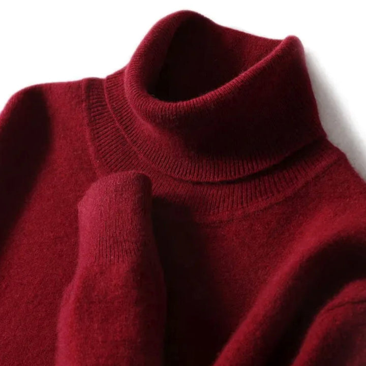 Men's Slim-Fit Turtleneck Knitted Sweater