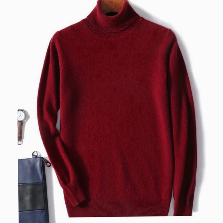 Men's Slim-Fit Turtleneck Knitted Sweater