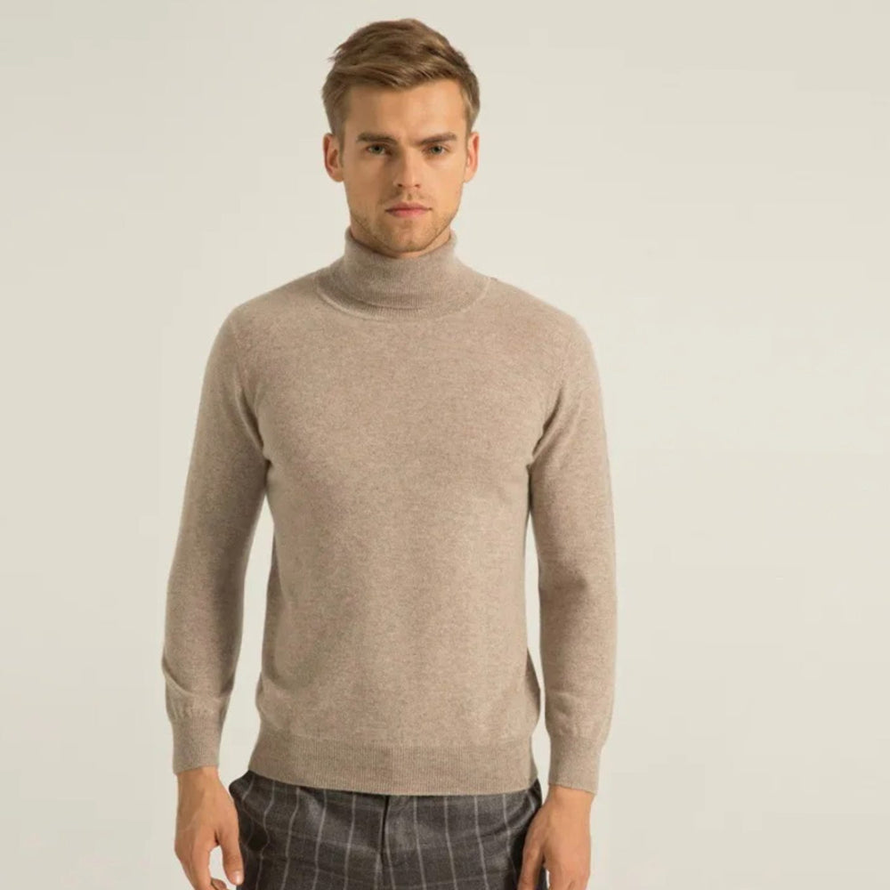 Men's Slim-Fit Turtleneck Knitted Sweater