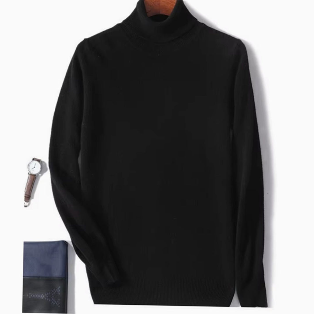 Men's Slim-Fit Turtleneck Knitted Sweater