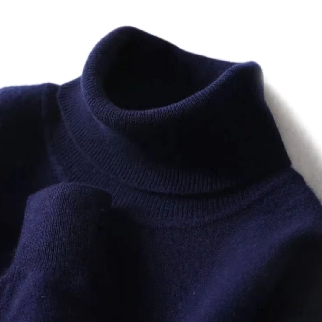Men's Slim-Fit Turtleneck Knitted Sweater