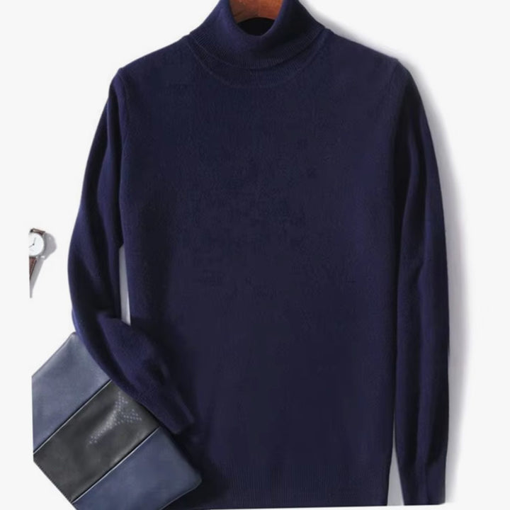 Men's Slim-Fit Turtleneck Knitted Sweater