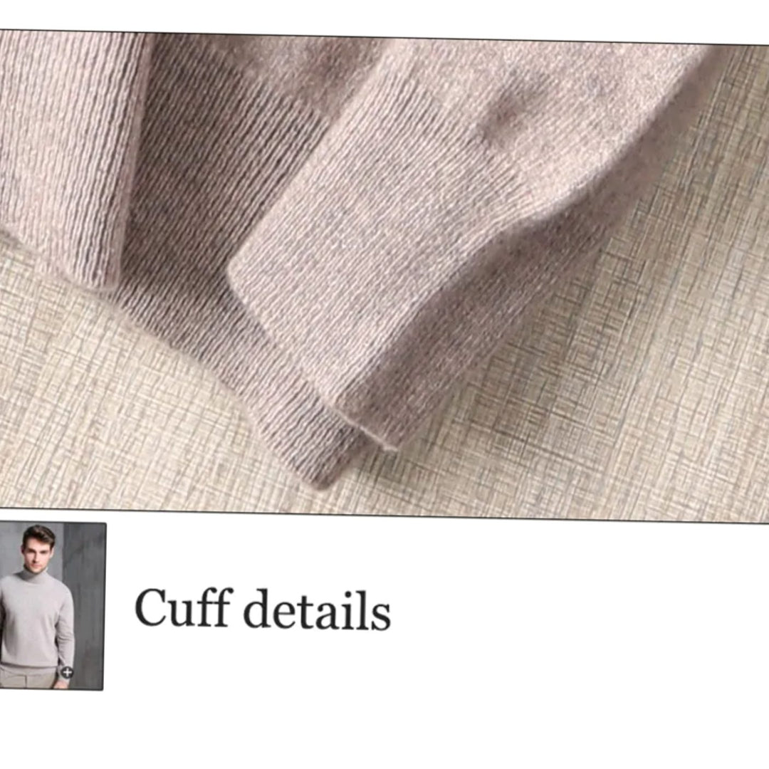 Men's Slim-Fit Turtleneck Knitted Sweater