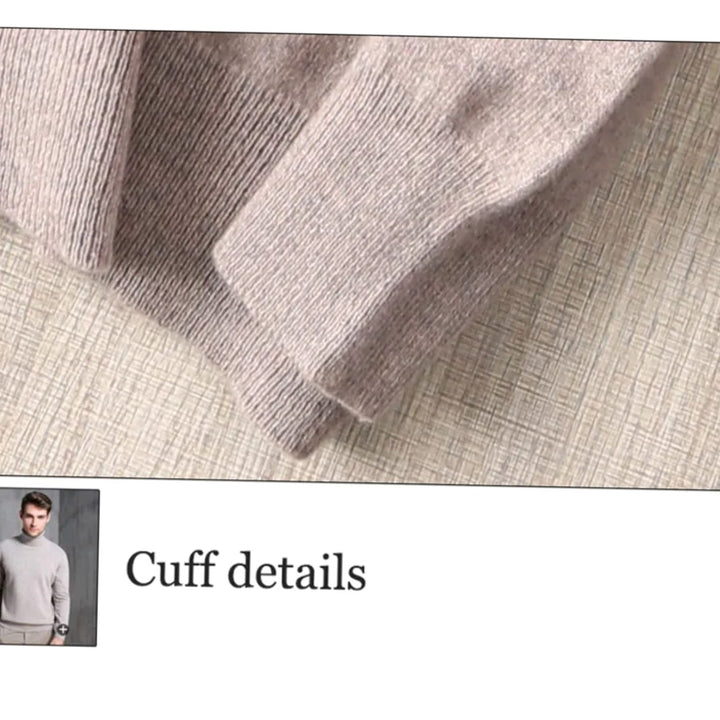 Men's Slim-Fit Turtleneck Knitted Sweater