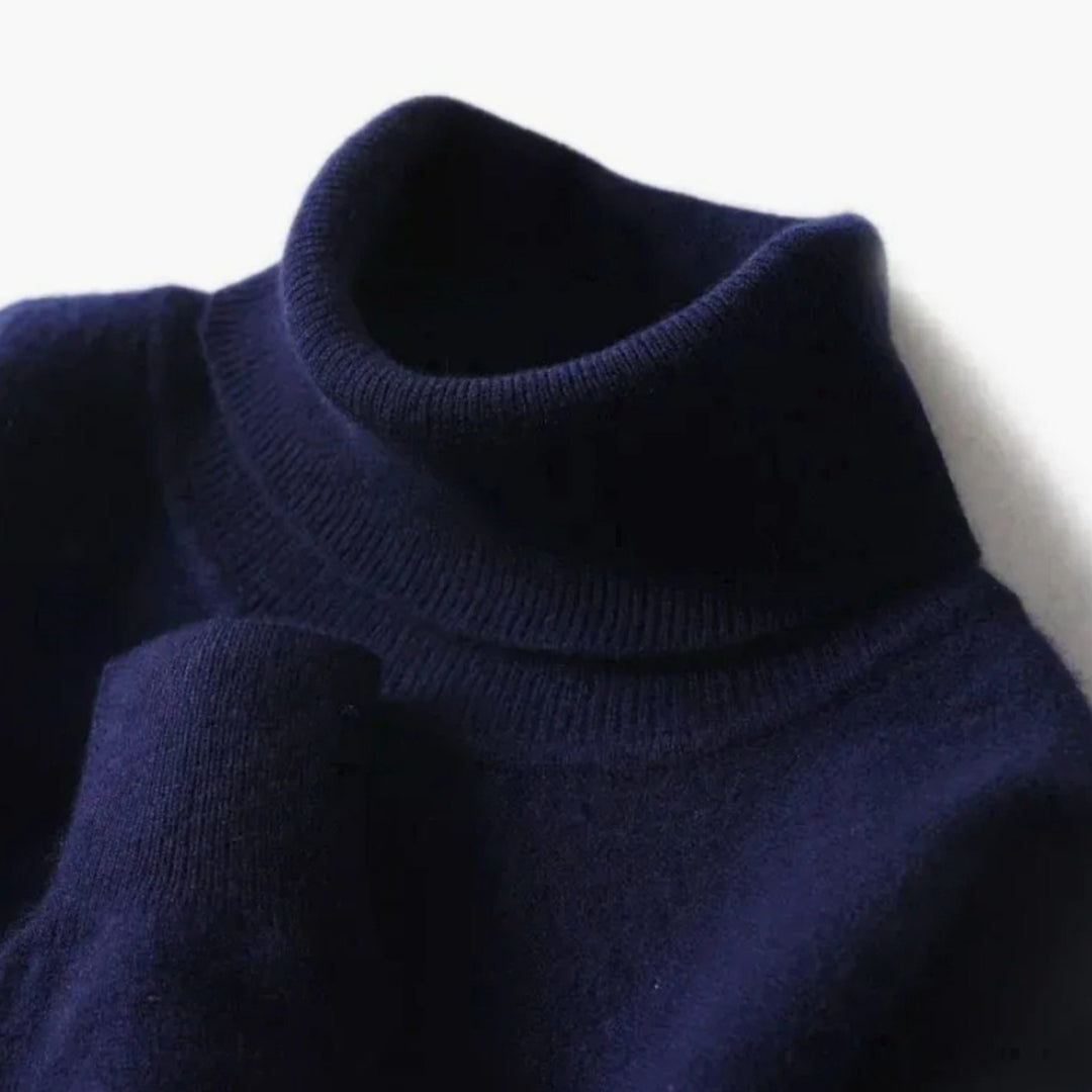 Men's Slim-Fit Turtleneck Knitted Sweater