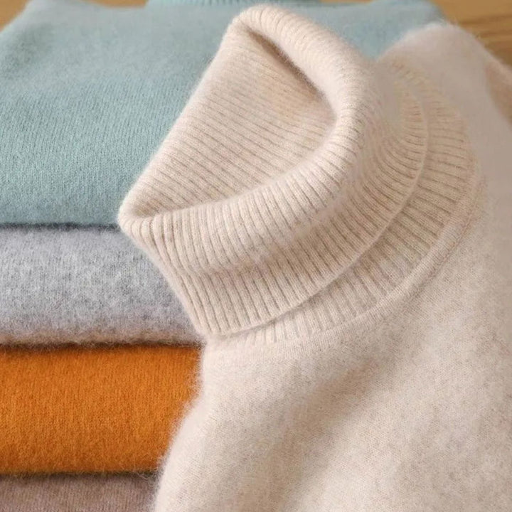 Men's Soft-Knit Turtleneck Jumper in a Luxe Cashmere-Feel Finish