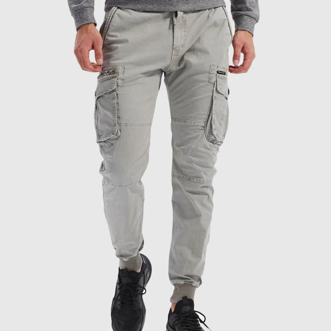 Men's Tactical Cargo Jogger Trousers Elasticated Drawstring Waist II