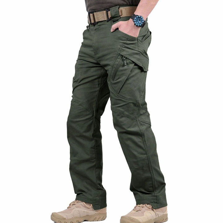 Men's Tactical Multi-Pocket Cargo Trousers Outdoor Hiking - Green