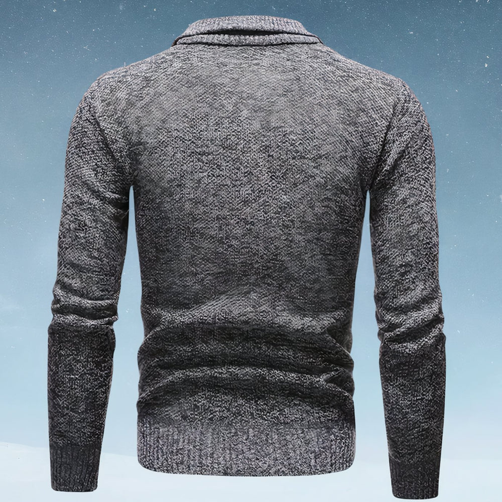 Men's Turtleneck Textured Knitted Sweater