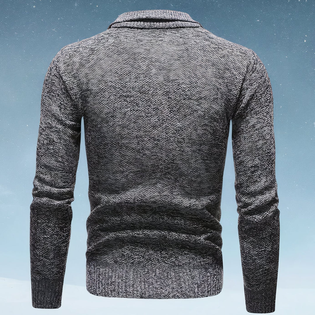 Men's Turtleneck Textured Knitted Sweater