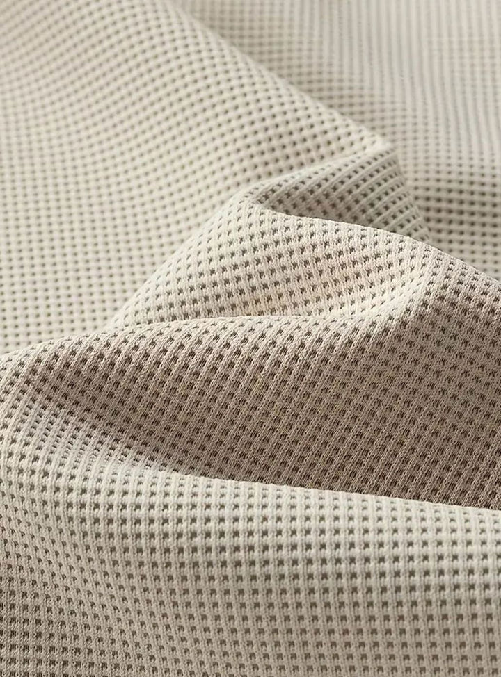 Men's Waffle-Knit Layered Long-Sleeve Jumper