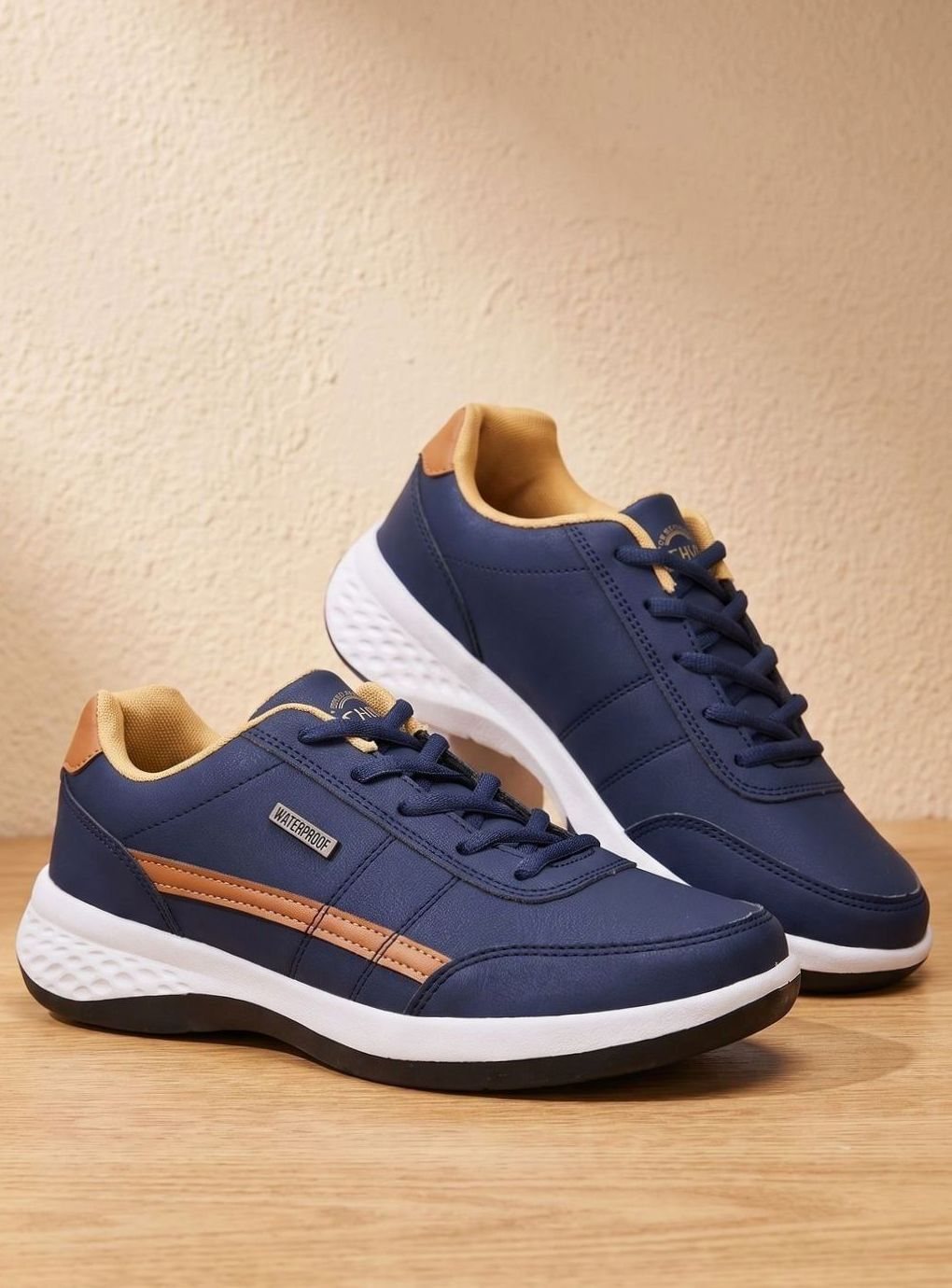 Men's Waterproof Orthopedic Lace-Up Non-Slip Trainers