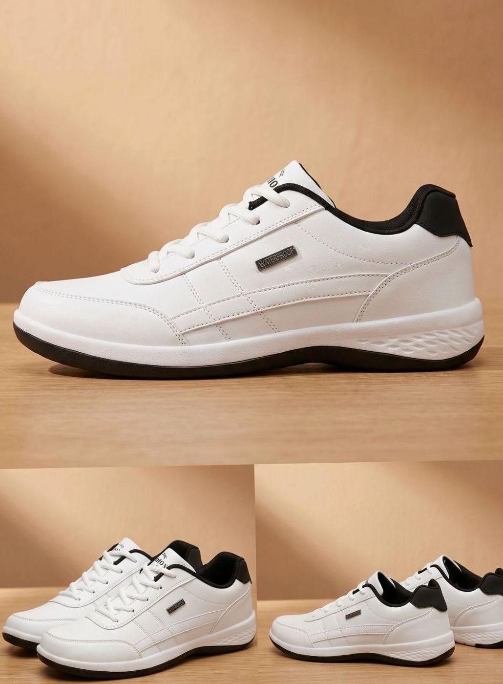 Men's Waterproof Orthopedic Lace-Up Non-Slip Trainers