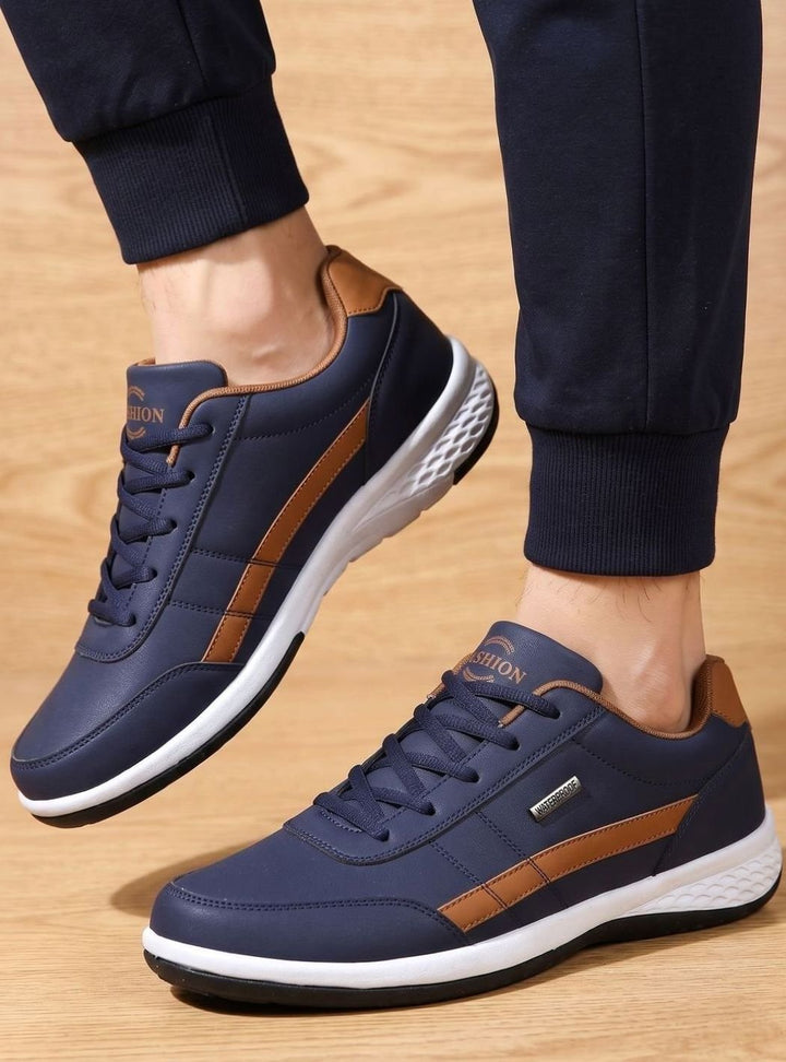 Men's Waterproof Orthopedic Lace-Up Non-Slip Trainers