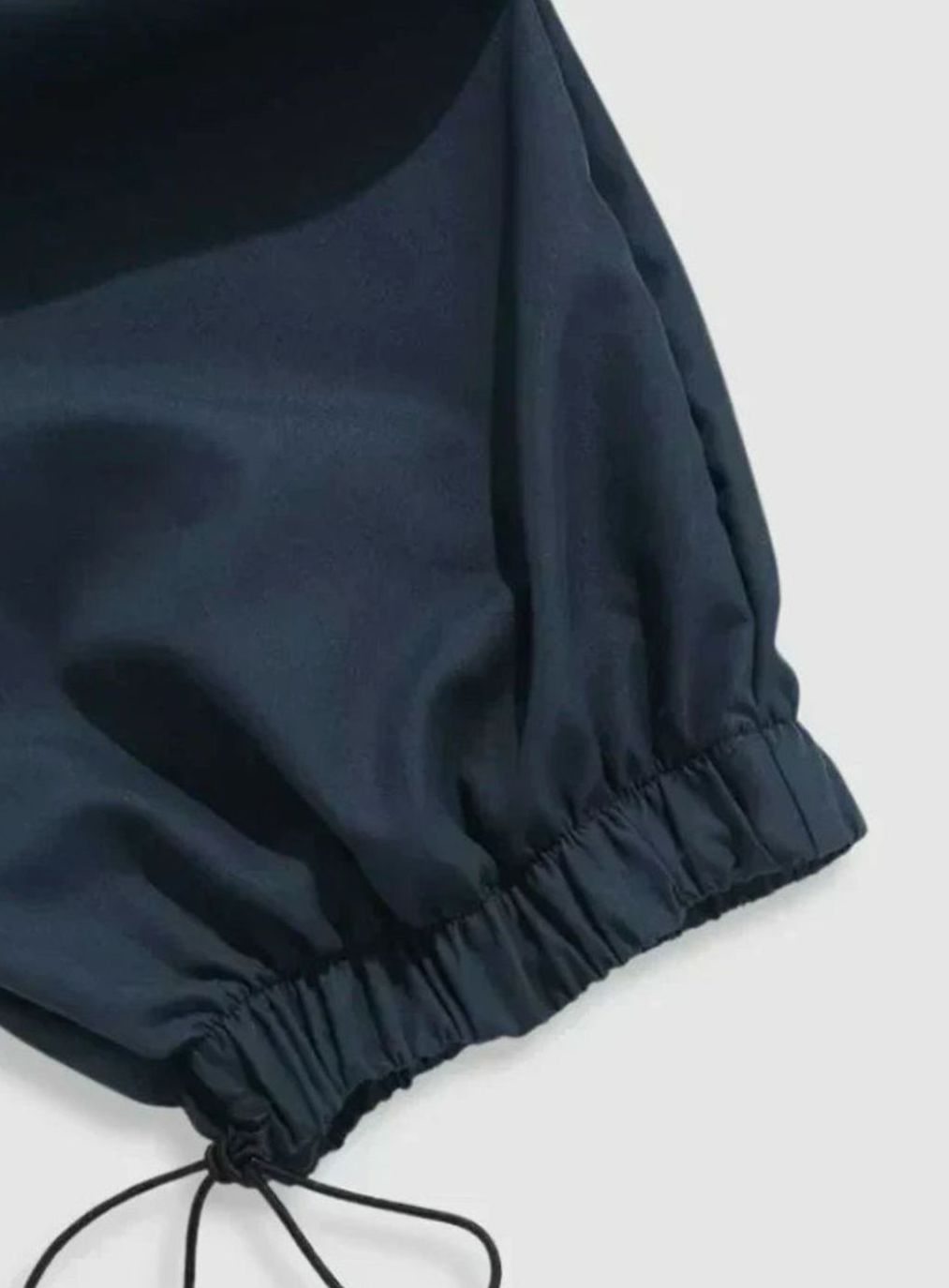 Men's Wide-Leg Drawstring Cargo Trousers Elasticated Waist