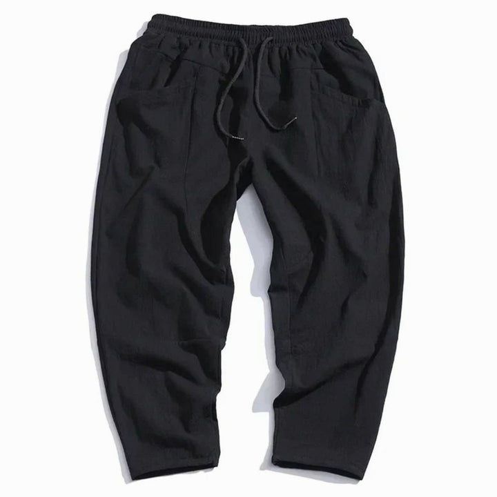 Men's Wide-Leg Drawstring Casual Tapered Trousers
