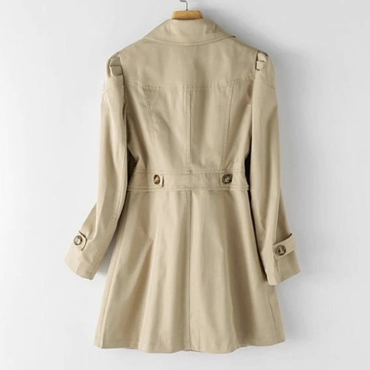 Women's Belted Double-Breasted Midi Trench Coat