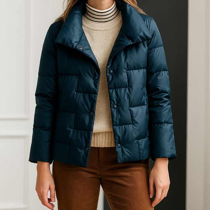 Women's Cotton-Fill Quilted Puffer Jacket Water-Resistant