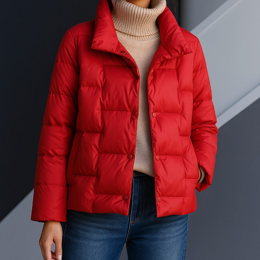 Women's Cotton-Fill Quilted Puffer Jacket Water-Resistant