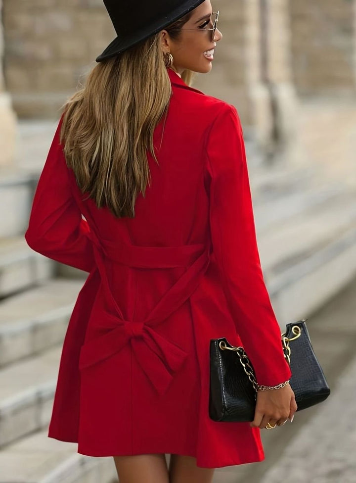Women's Double-Breasted Belted Trench Coat II