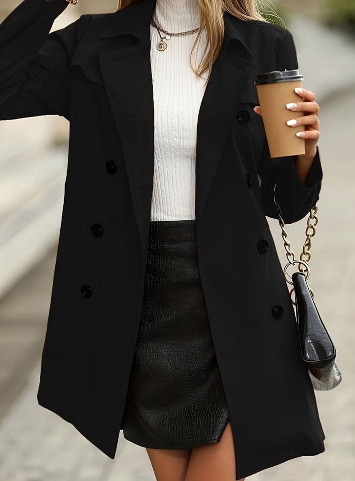 Women's Double-Breasted Belted Trench Coat II