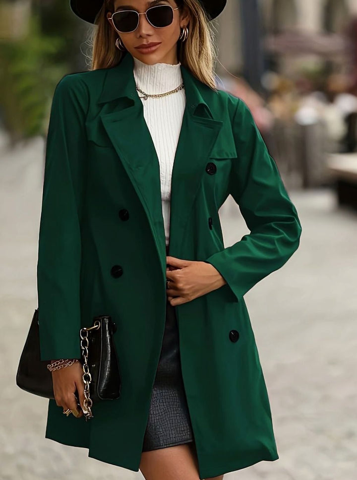 Women's Double-Breasted Belted Trench Coat II