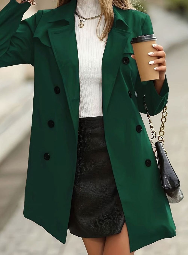 Women's Double-Breasted Belted Trench Coat II