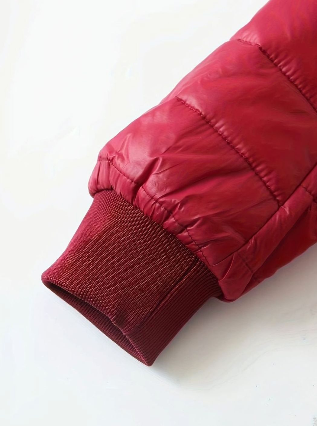 Women's Fleece-Lined Longline Quilted Zip-Up Coat