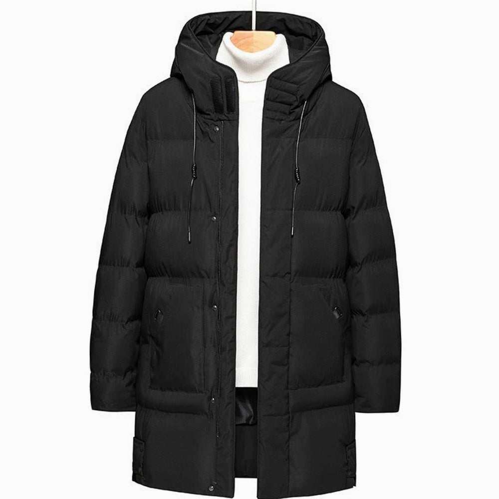 Women's Hooded Quilted Puffer Coat Water-Resistant Long Winter Jacket