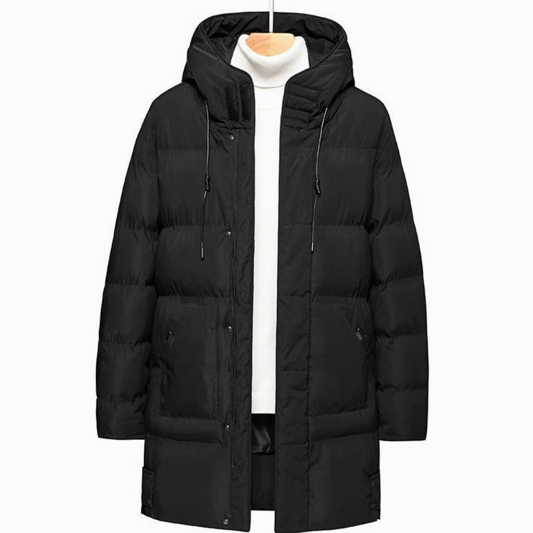Women's Hooded Quilted Puffer Coat Water-Resistant Long Winter Jacket